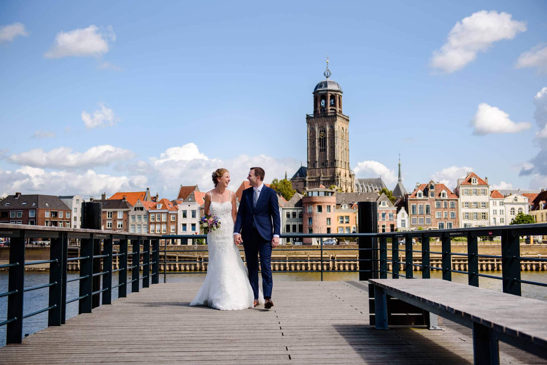 Fotoshoot Deventer Overijssel skyline trouwfotografie