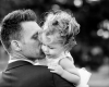Trouwfotografie fotograaf Grietje Mesman Deventer portret vader en dochter zwart-wit